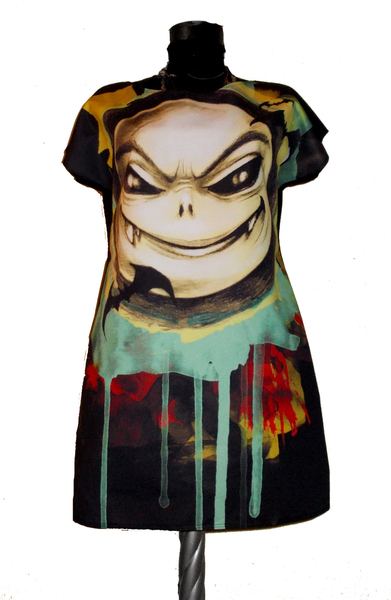 Vampire Moon Short Sleeves Dress 