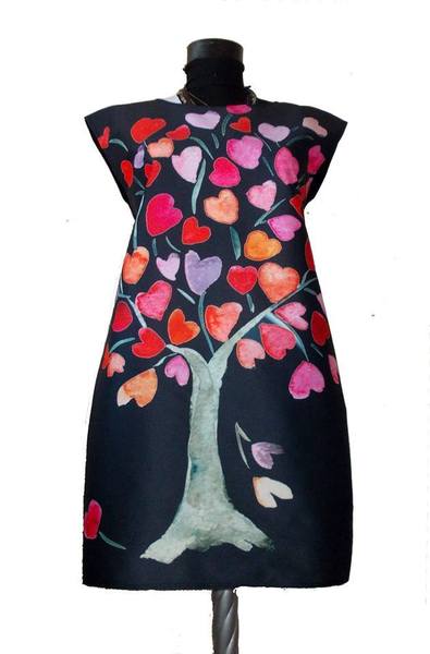 Dress with Print Tree Of Hearts promo