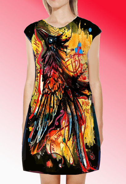 Dress with Print Phoenix