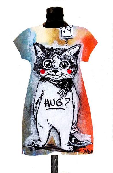 Dress with Print Kitten Hug promo   10