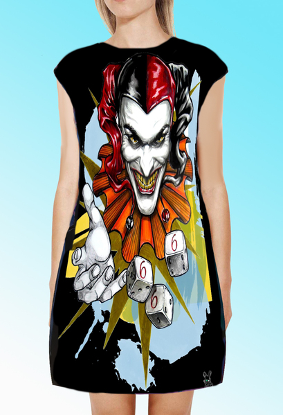 Dress with Print Gambling Passion