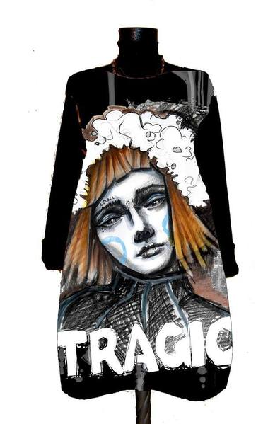 Dress with Print  Tragic