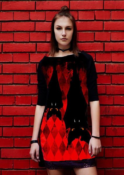 DRESS Black Bats