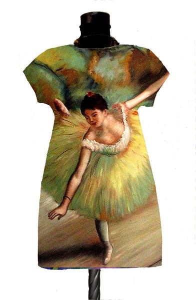 Dress with print  Dancer Tilting Edgar Degas  promo 10