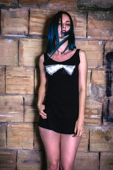 Top With Ribbon and Original Print