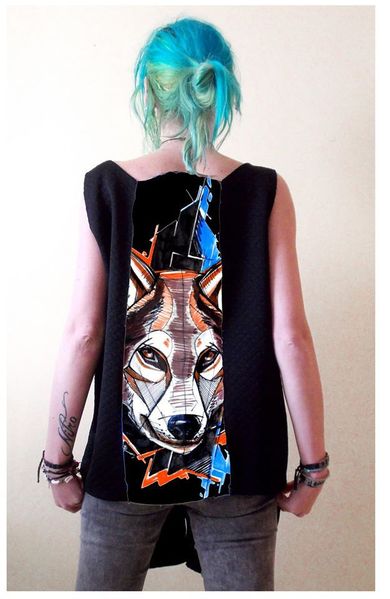 Vest with  Print  Dog