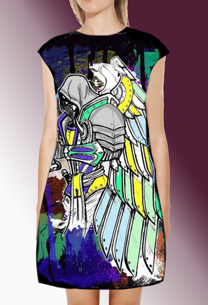 Dress with Print Angel Knight