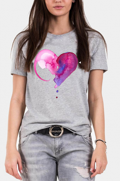 T-shirt  Pink Heart