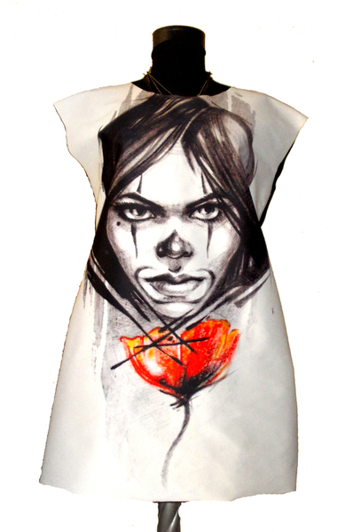 Dress with Print Boy Red Flower