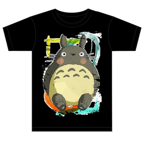 T-shirt Black Manga 7 Totoro