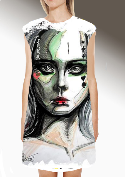 Dress with Print Alien Girl