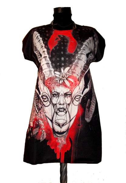 Pagan Goddess Short Sleeves Dress 